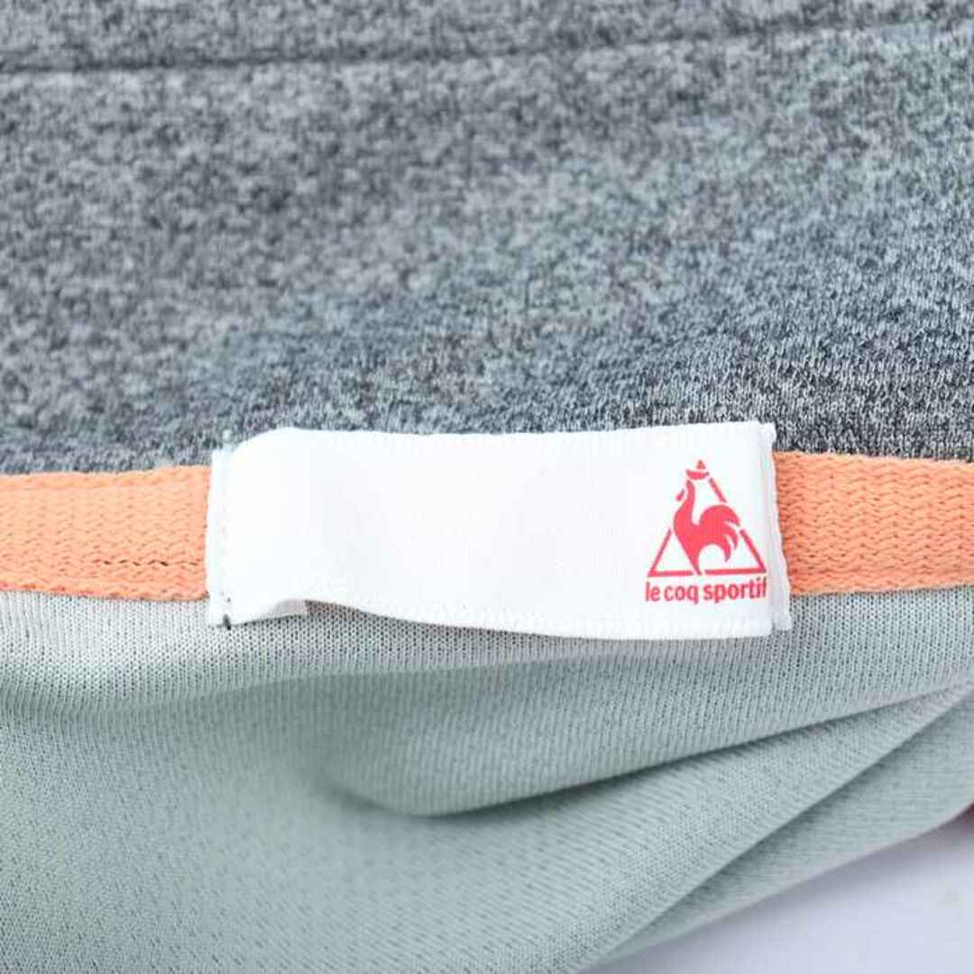 le coq sportif(ルコックスポルティフ)のルコックスポルティフ 半袖ポロシャツ ハーフジップ ゴルフウエア レディース Sサイズ グレー le coq sportif レディースのトップス(ポロシャツ)の商品写真