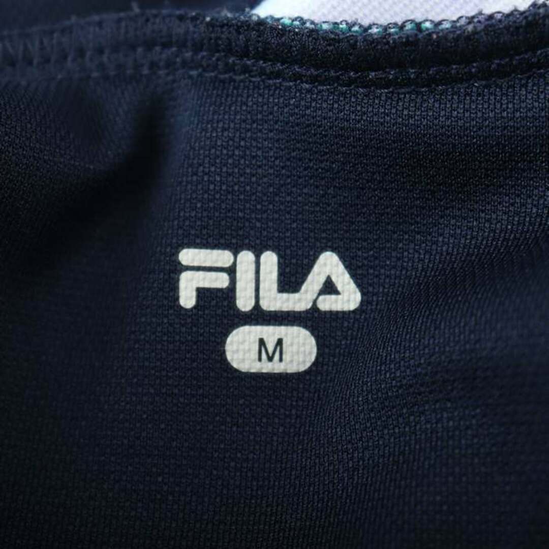 FILA(フィラ)のフィラ 半袖Tシャツ レイヤード風 スポーツウエア レディース Mサイズ ネイビー FILA レディースのトップス(Tシャツ(半袖/袖なし))の商品写真