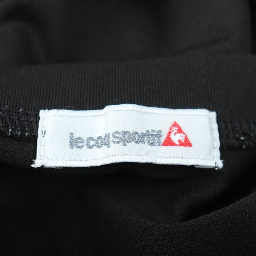 le coq sportif(ルコックスポルティフ)のルコックスポルティフ 半袖Tシャツ バックロゴ スポーツウエア 大きいサイズ レディース Oサイズ ブラック le coq sportif レディースのトップス(Tシャツ(半袖/袖なし))の商品写真