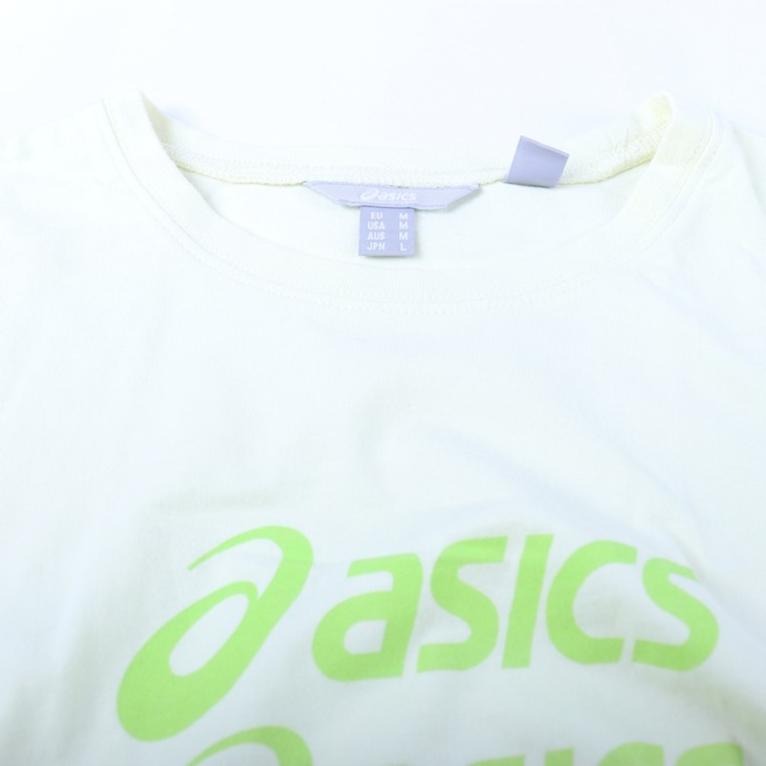 asics(アシックス)のアシックス 半袖Tシャツ ロゴT スポーツウエア  レディース Lサイズ イエロー asics レディースのトップス(Tシャツ(半袖/袖なし))の商品写真