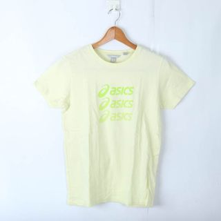 アシックス(asics)のアシックス 半袖Tシャツ ロゴT スポーツウエア  レディース Lサイズ イエロー asics(Tシャツ(半袖/袖なし))