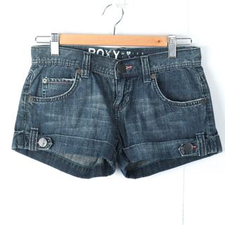 Roxy - ロキシー ショートパンツ デニムパンツ サーフウエア レディース Mサイズ ネイビー ROXY