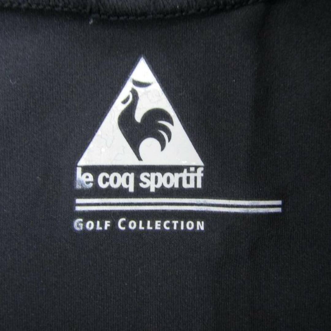 le coq sportif(ルコックスポルティフ)のルコックスポルティフ 長袖Tシャツ ハイネック 袖ロゴ ゴルフウエア メンズ Mサイズ ブラック le coq sportif メンズのトップス(Tシャツ/カットソー(七分/長袖))の商品写真