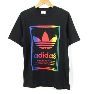 アディダス(adidas)のアディダス 半袖Tシャツ ロゴT バックロゴ スポーツウエア メンズ Sサイズ ブラック adidas(Tシャツ/カットソー(半袖/袖なし))