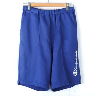 Champion - チャンピオン ショートパンツ ハーフパンツ ジャージ スポーツウエア 大きいサイズ レディース Oサイズ ブルー Champion