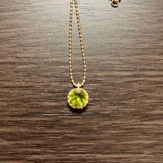 ジュエリーツツミ(JEWELRY TSUTSUMI)のジュエリーツツミ　10Kペリドットネックレス イエローゴールド(ネックレス)