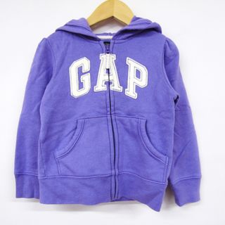 ギャップ(GAP)のギャップ ジップアップパーカー スウェット スエット 裏起毛 キッズ 女の子用 110サイズ パープル GAP(Tシャツ/カットソー)