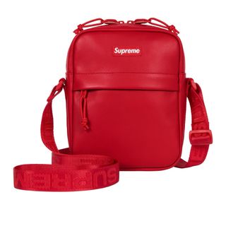 シュプリーム(Supreme)のSupreme Leather Shoulder Bag "Red"(ショルダーバッグ)