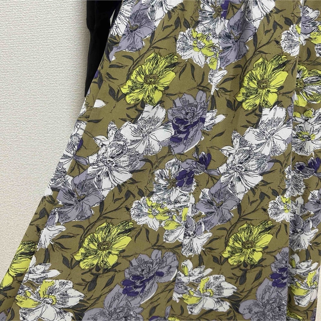 Golden Bear(ゴールデンベア)のGolden Bear 花柄 ロングスカート ペチコート付き M レディースのスカート(ロングスカート)の商品写真