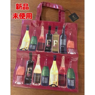 フォション(FAUCHON)のフォション　FAUCHON トート　バッグ　ワイン柄　新品　撥水　ビニール(トートバッグ)