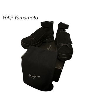 ヨウジヤマモト(Yohji Yamamoto)のYohji Yamamoto 19AW スエード ベルクロレースアップスニーカー(スニーカー)