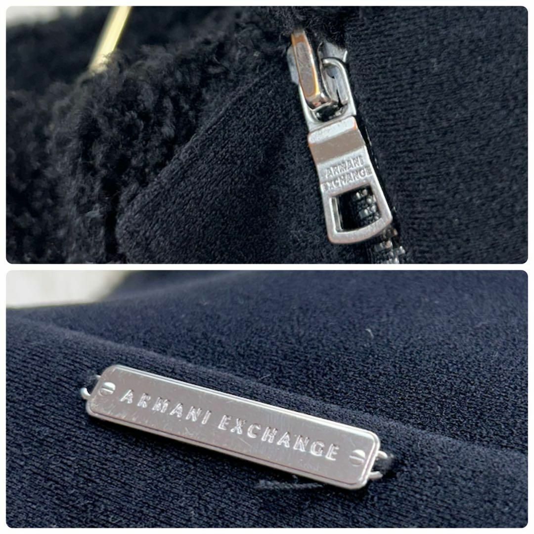 ARMANI EXCHANGE(アルマーニエクスチェンジ)のアルマーニエクスチェンジ レディース XSサイズ ジャケット ボア ロゴ金具 レディースのジャケット/アウター(その他)の商品写真