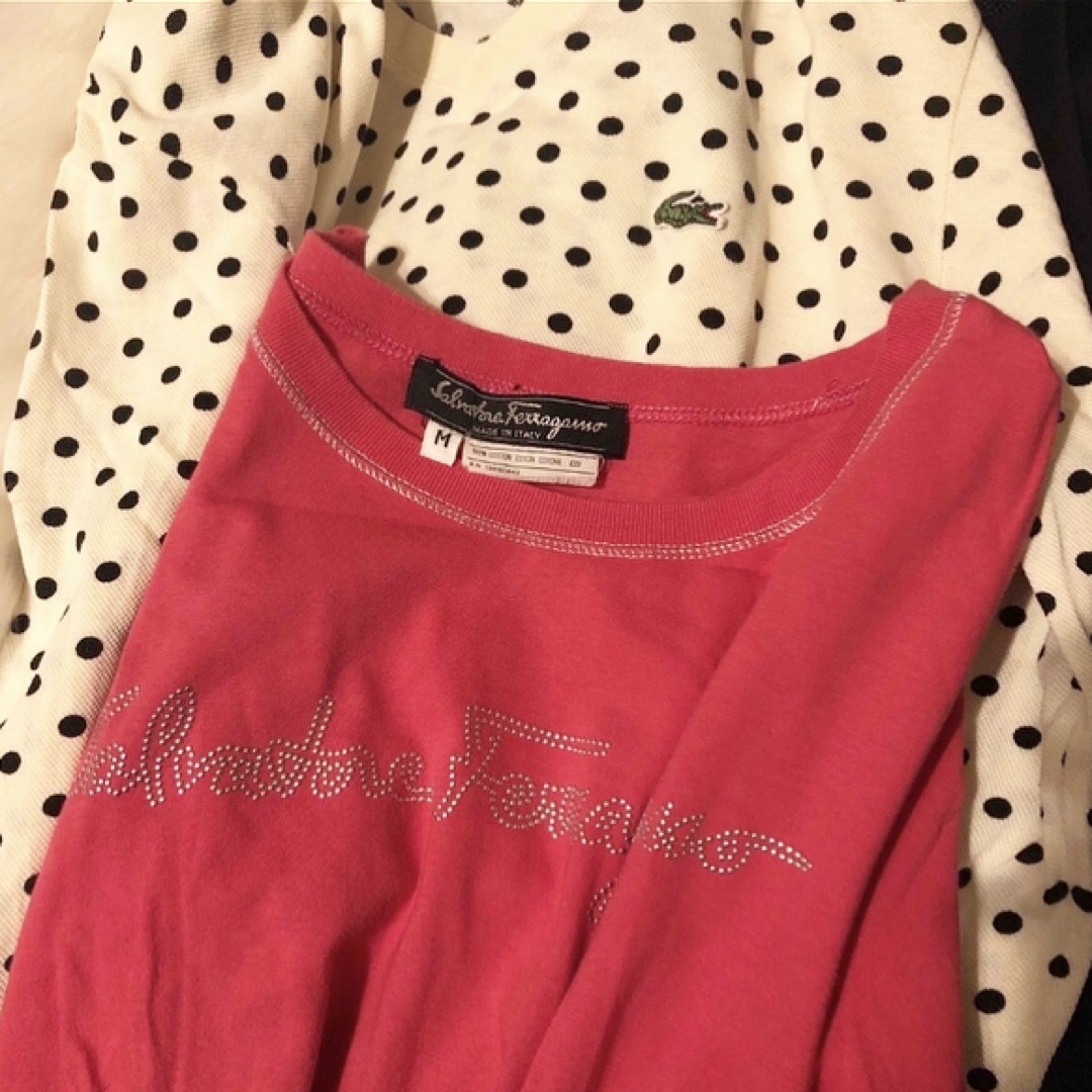 Lochie(ロキエ)のvintage salvatore ferragamo pink tops レディースのトップス(Tシャツ(半袖/袖なし))の商品写真