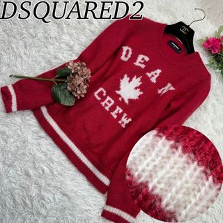 ディースクエアード(DSQUARED2)のディースクエアード レディース Sサイズ ニット セーター 長袖 赤 レッド(ニット/セーター)