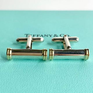 ティファニー(Tiffany & Co.)のTIFFANY&Co. ティファニー カフス 925 750コンビ 希少 y29(カフリンクス)