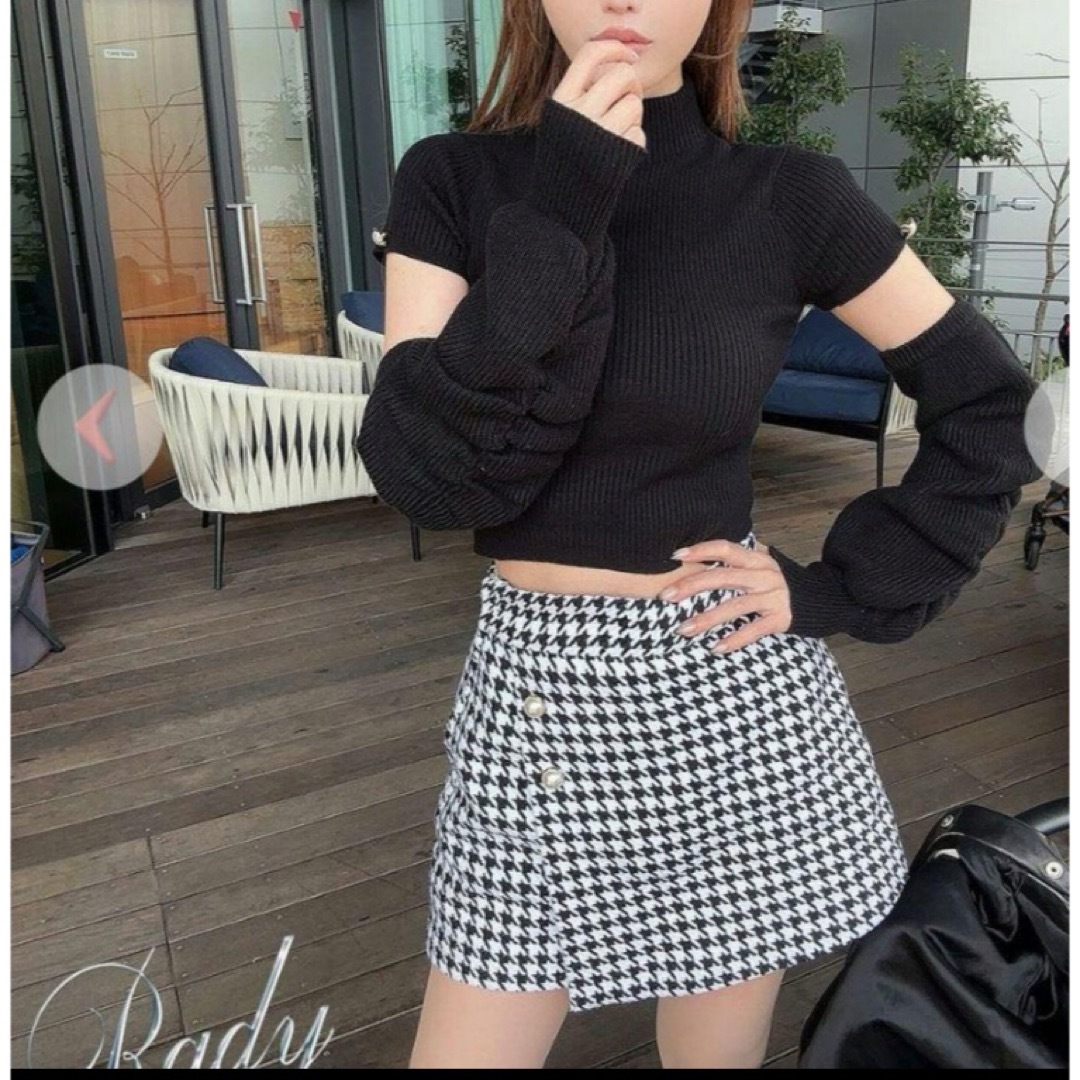 Rady - 千鳥柄ラップショートパンツの通販 by りんご飴◎'s shop Rady - 千鳥柄ラップショートパンツの通販 by りんご飴◎'s shop
