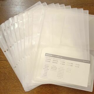 コクヨ 取扱説明書ファイル替紙 3ポケットタイプ１０枚(ファイル/バインダー)