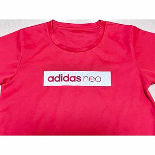 アディダス(adidas)のレア adidas neo 展示会 サンプル Tシャツ ロゴ レッド  150位(Tシャツ/カットソー)