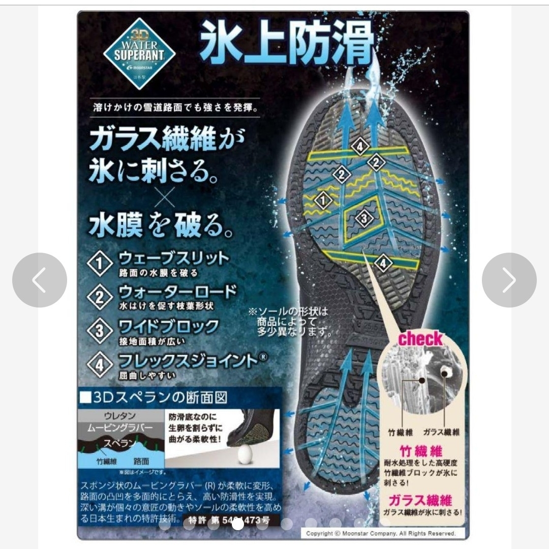 MOONSTAR (ムーンスター)の新品17600円☆MOONSTARムーンスターレザースリッポン24.5㎝ブルー レディースの靴/シューズ(スニーカー)の商品写真