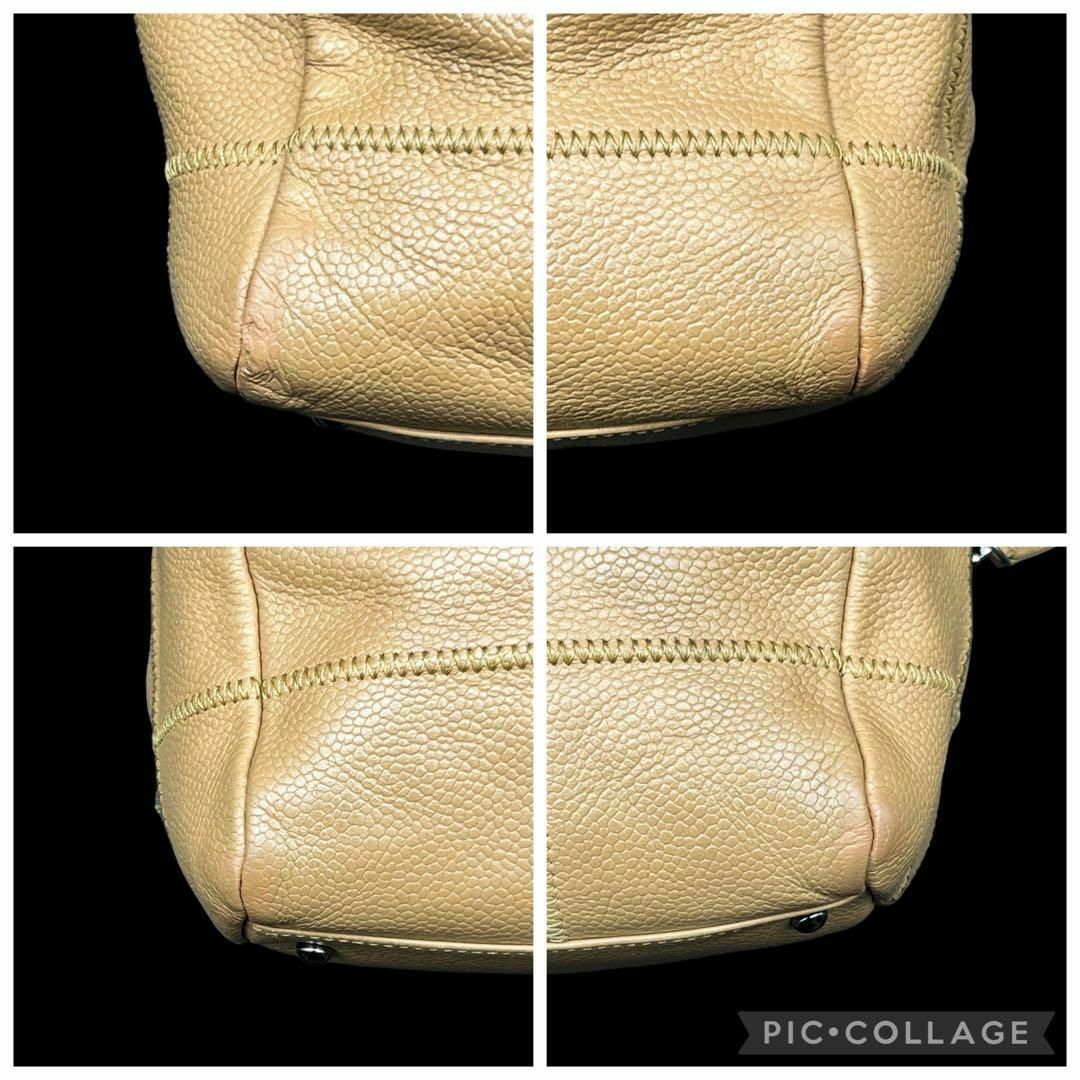 CHANEL - CHANEL シャネル チョコバー キャビアスキン トートバッグ CHANEL - CHANEL シャネル チョコバー キャビアスキン トートバッグ