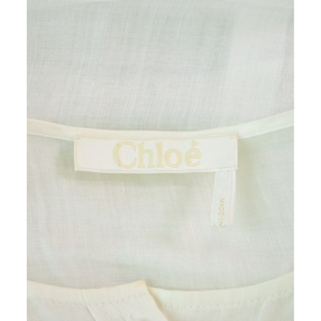 Chloe(クロエ)のChloe クロエ ブラウス 42(M位) 白 【古着】【中古】 レディースのトップス(シャツ/ブラウス(長袖/七分))の商品写真