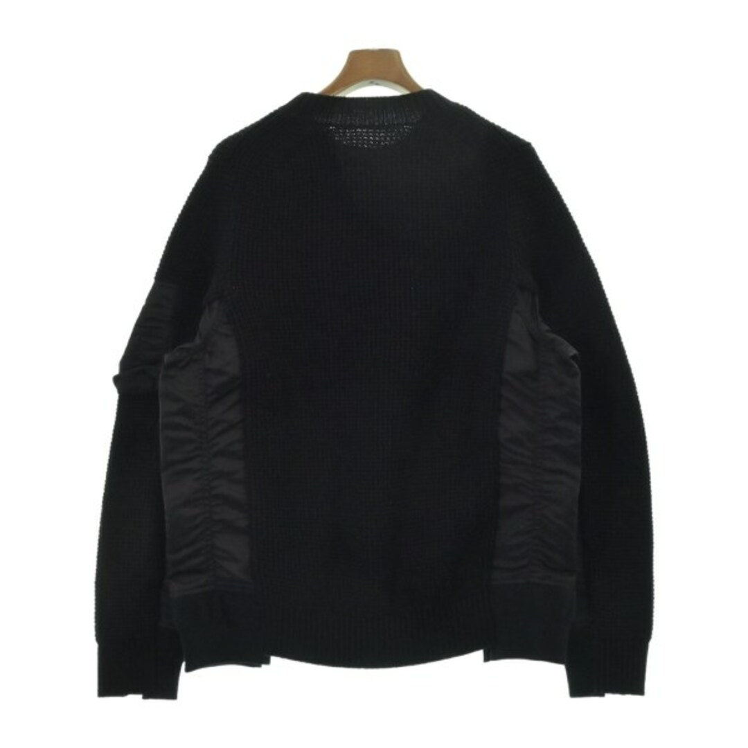 sacai(サカイ)のsacai サカイ ニット・セーター 3(L位) 黒 【古着】【中古】 メンズのトップス(ニット/セーター)の商品写真