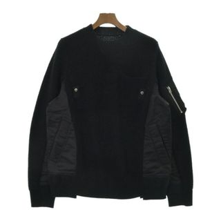 サカイ(sacai)のsacai サカイ ニット・セーター 3(L位) 黒 【古着】【中古】(ニット/セーター)