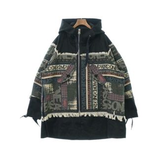 サカイ(sacai)のsacai サカイ ブルゾン（その他） 2(M位) 紺xカーキx青等(総柄) 【古着】【中古】(その他)