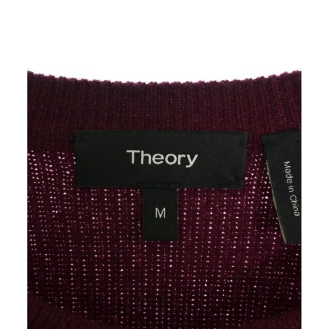 theory(セオリー)のTheory セオリー ニット・セーター M エンジ 【古着】【中古】 メンズのトップス(ニット/セーター)の商品写真