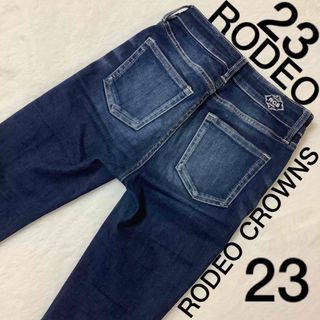 ロデオクラウンズ(RODEO CROWNS)の【美品】 RODEO CROWNS デニム 23 ダークブルー 23inch(デニム/ジーンズ)