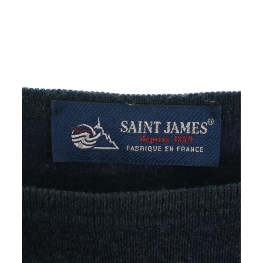 SAINT JAMES(セントジェームス)のSAINT JAMES ニット・セーター 3 1/2(SM位) 紺 【古着】【中古】 メンズのトップス(ニット/セーター)の商品写真