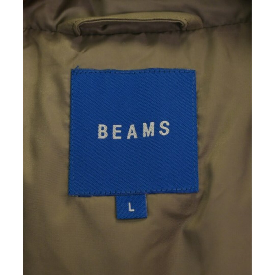 BEAMS(ビームス)のBEAMS ビームス ダウンジャケット/ダウンベスト L ベージュ系 【古着】【中古】 メンズのジャケット/アウター(ダウンジャケット)の商品写真