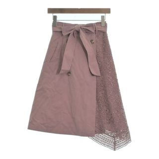 WILLSELECTION - WILLSELECTION ウィルセレクション ひざ丈スカート S ピンク 【古着】【中古】