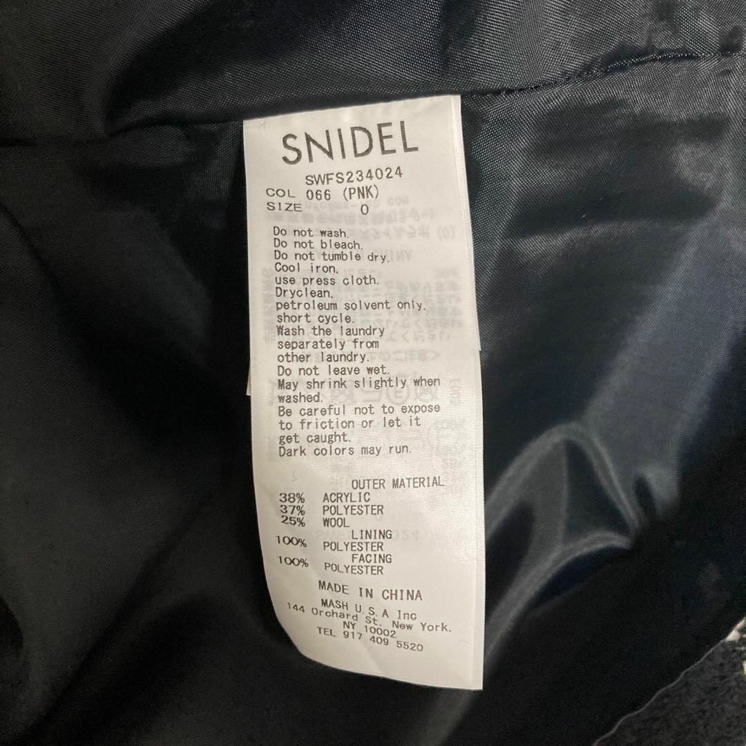 SNIDEL(スナイデル)のSNIDEL ロービングチェックミディスカート ピンク レディースのスカート(ロングスカート)の商品写真