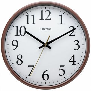 Formia(フォルミア) 掛時計 掛け時計 見やすい シンプル 連続秒針 アナ(置時計)