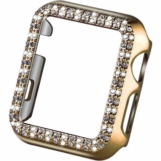 キラキラ保護フェイスバンパーケースカバー Apple Watch 38mm(腕時計)