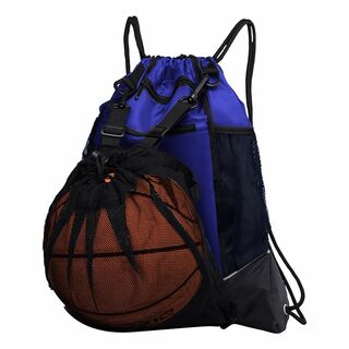 【色: Blue】バスケットボールバッグ ボールバッグ リュック バスケットボー(バスケットボール)