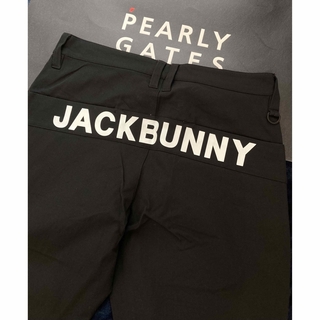 ジャックバニー(JACK BUNNY!!)の新品 パーリーゲイツ ジャックバニー 2WAYストレッチパンツ(5)サイズL/黒(ウエア)