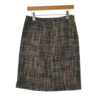 PRADA - プラダ ツイード スカート タイト 膝丈 36 茶 黒 グレー /HKの PRADA - プラダ ツイード スカート タイト 膝丈 36 茶 黒 グレー /HKの