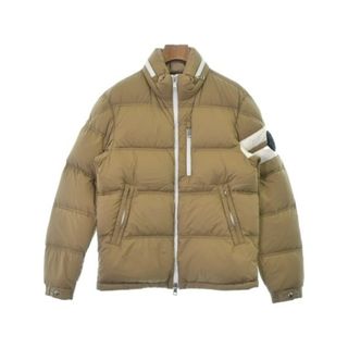 モンクレール(MONCLER)のMONCLER ダウンジャケット/ダウンベスト 1(S位) ベージュ 【古着】【中古】(ダウンジャケット)