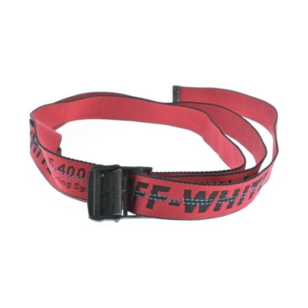 OFF-WHITE(オフホワイト)のOFF-WHITE オフホワイト ベルト - 赤x黒(総柄) 【古着】【中古】 メンズのファッション小物(ベルト)の商品写真