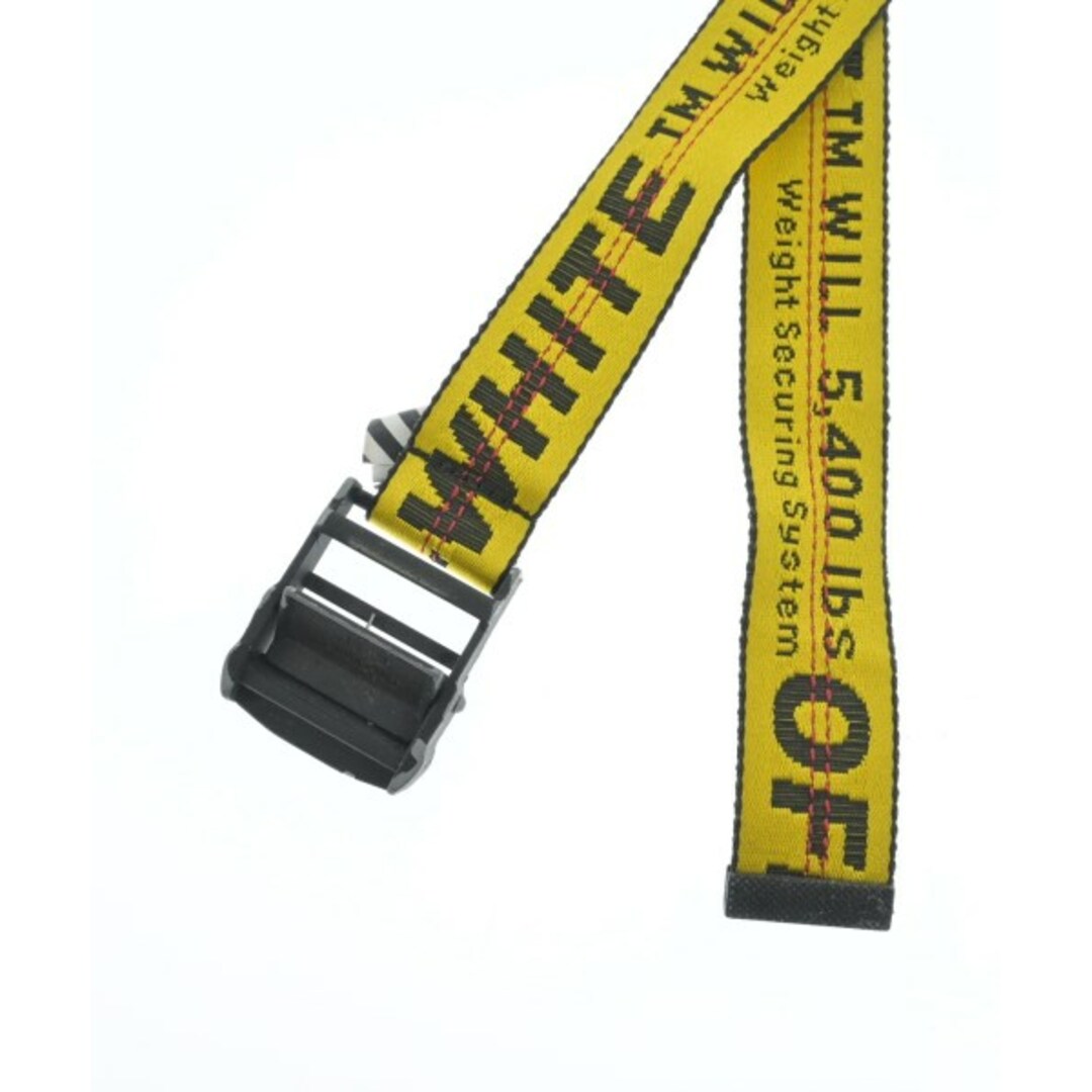 OFF-WHITE(オフホワイト)のOFF-WHITE オフホワイト ベルト - 黄x黒x赤(総柄) 【古着】【中古】 メンズのファッション小物(ベルト)の商品写真