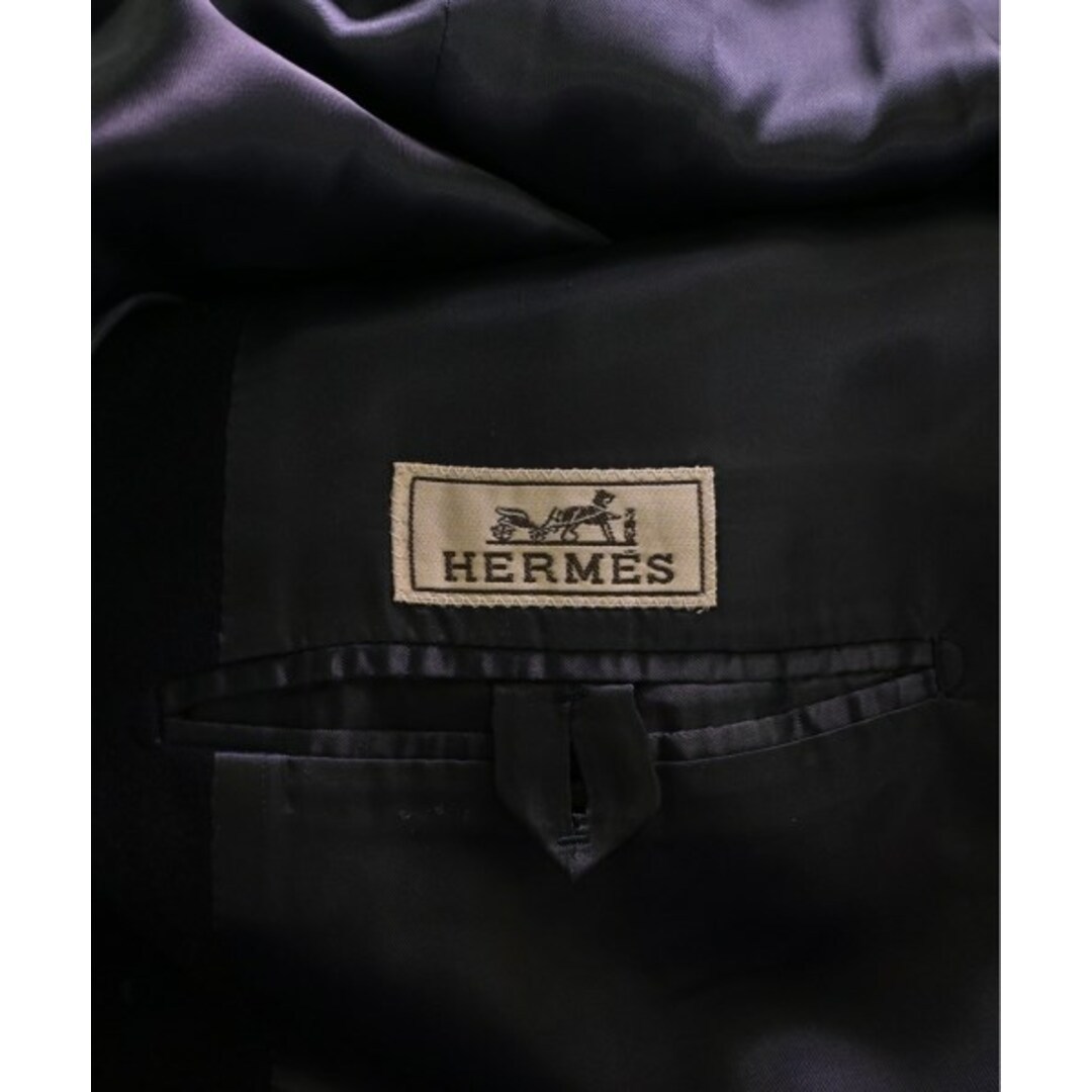 HERMES - HERMES エルメス チェスターコート 46(M位) 黒系 HERMES - HERMES エルメス チェスターコート 46(M位) 黒系