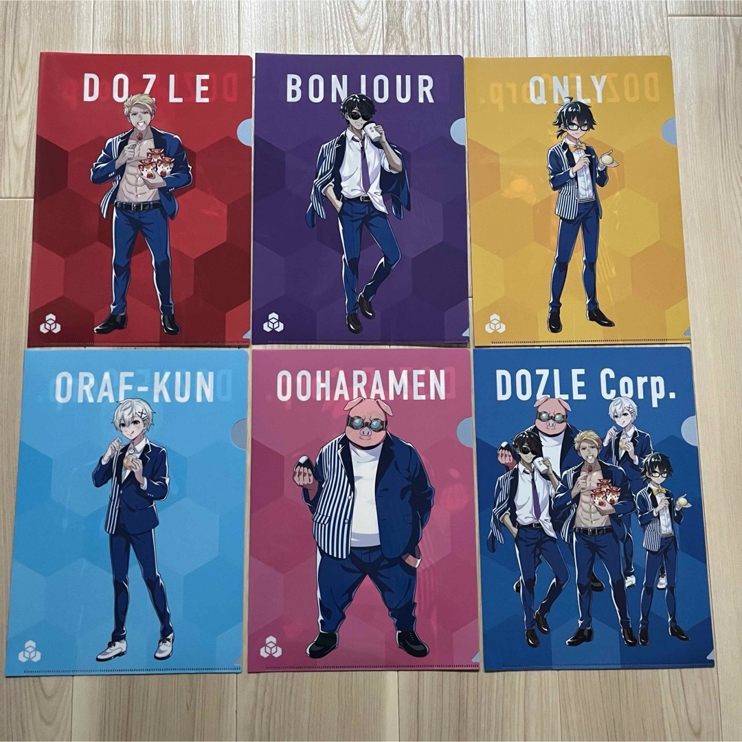 ドズル社 DOZLE クリアファイル 全6種セット エンタメ/ホビーのアニメグッズ(クリアファイル)の商品写真