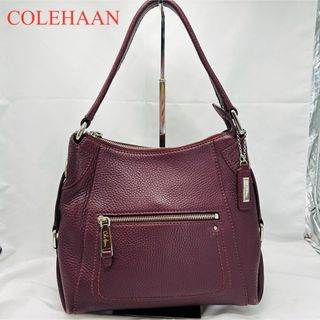 コールハーン(Cole Haan)のCOLEHAAN コールハーン ハンドバッグ ロゴプレート レザー　本革(ハンドバッグ)