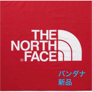 ザノースフェイス(THE NORTH FACE)のTHE NORTH FACE TNF ロゴ バンダナ レッド(バンダナ/スカーフ)