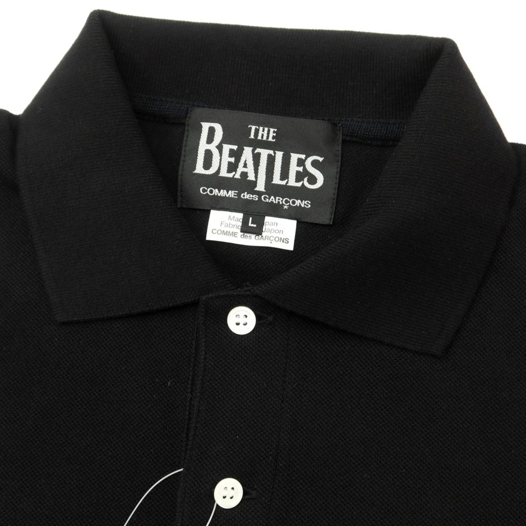 COMME des GARCONS(コムデギャルソン)の【中古】コムデギャルソン COMME des GARCONS The Beatles コットン 鹿の子 半袖ポロシャツ ブラック【サイズL】【メンズ】 メンズのトップス(ポロシャツ)の商品写真