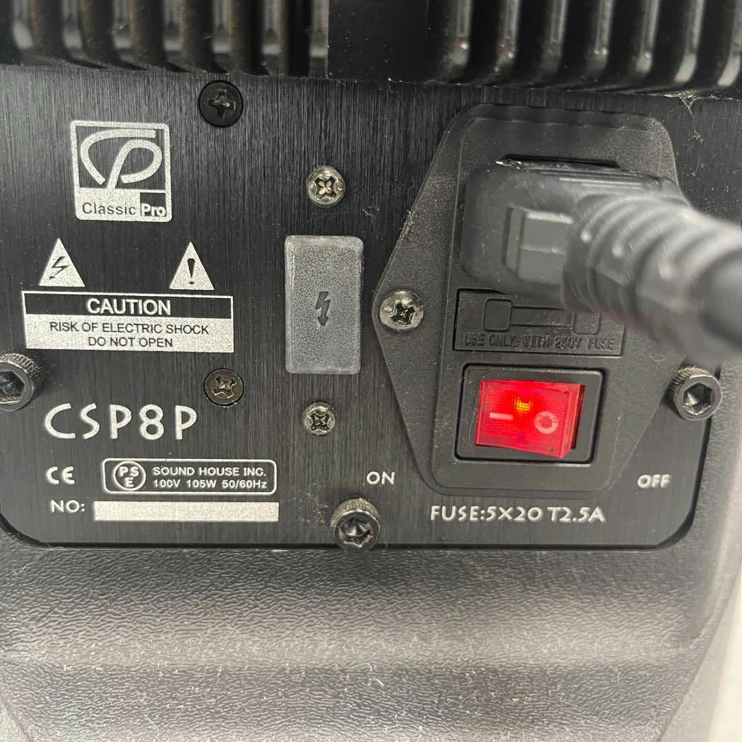ClassicPro クラシックプロ PAスピーカー CSP8P 現状品 パワー ClassicPro クラシックプロ PAスピーカー CSP8P 現状品 パワー