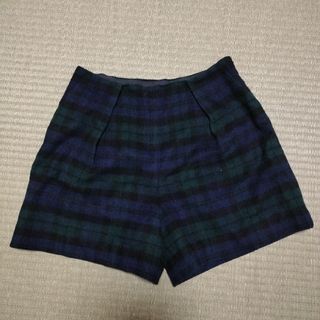 ロペピクニックショートパンツ38インチ　チェック キュロット