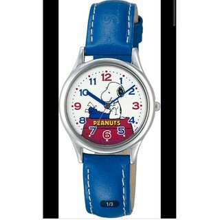 SNOOPY  レザーベルト シチズン 腕時計 アナログ 防水  革ベルト(腕時計)
